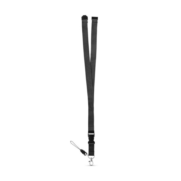 MURRAY. Lanyard aus Polyester (20 mm) mit einem Schlüsselband