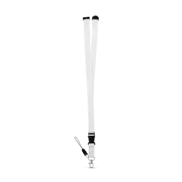 MURRAY. Lanyard aus Polyester (20 mm) mit einem Schlüsselband