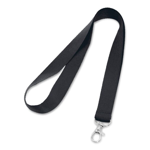 LARIAT. Lanyard aus Polyester mit 20mm Breite - schwarz