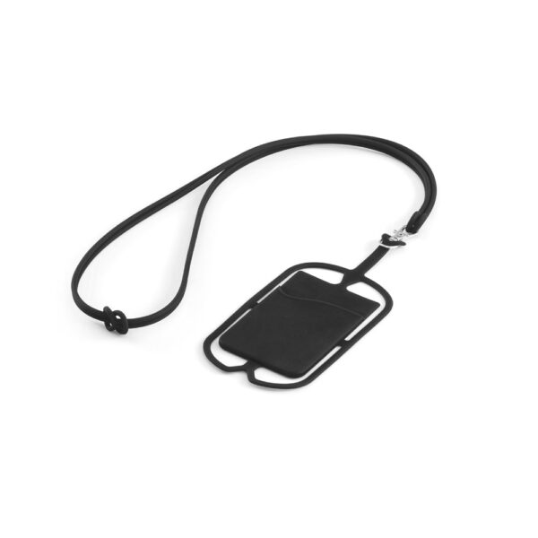 NICOLAUS. Kartenetui mit Smartphone-Halter - schwarz