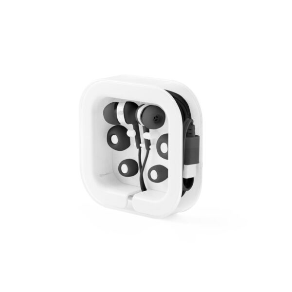 PRESLEY. In-Ear Kopfhörer mit 1.2 Meter langem USB-C-Kabel und integriertem Mikrofon aus ABS - schwarz