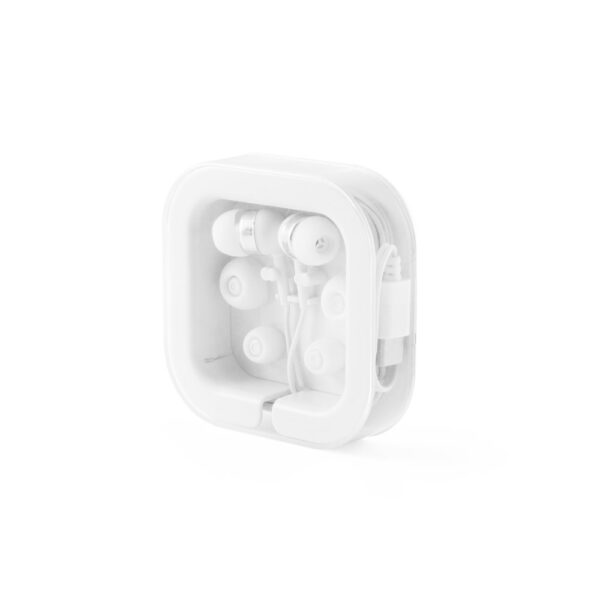 PRESLEY. In-Ear Kopfhörer mit 1.2 Meter langem USB-C-Kabel und integriertem Mikrofon aus ABS - weiss