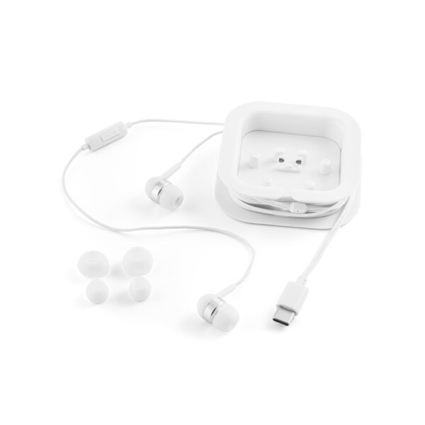 PRESLEY. In-Ear Kopfhörer mit 1.2 Meter langem USB-C-Kabel und integriertem Mikrofon aus ABS