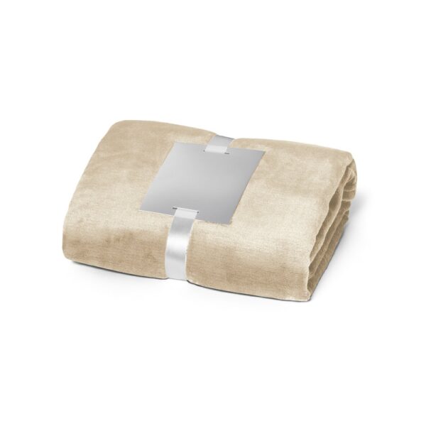DYLEAF. Fleecedecke (240 g/m²) mit Personalisierungskarte - beige