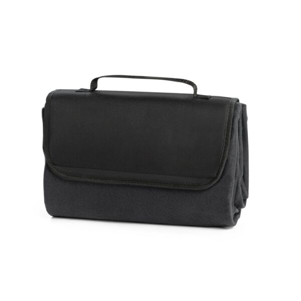 RILEY. Fleecedecke (180 g/m²) mit Visier - schwarz
