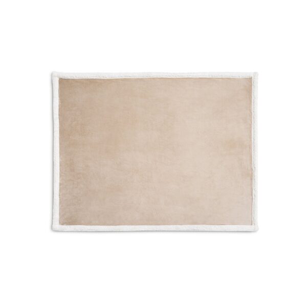 HEIDEN. Wendbare Fleecedecke (190 g/m²) mit Satinband und personalisierter Karte