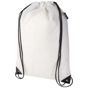 Evergreen Sportbeutel aus recyceltem GRS Non Woven 5 L - weiss
