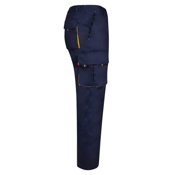 VL HYPNOS. Zweifarbige Twill-Hose mit mehreren Taschen (200 g/m²), aus Baumwolle (35 %) und Polyester (65 %)