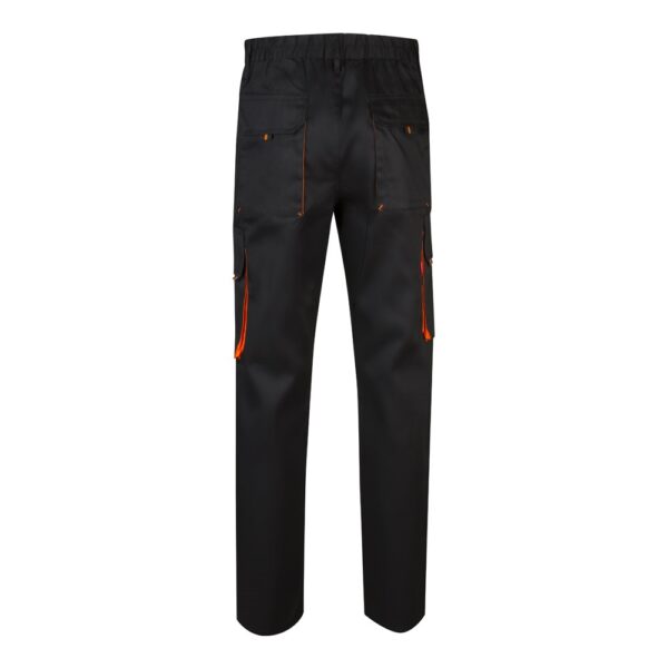 VL HYPNOS. Zweifarbige Twill-Hose mit mehreren Taschen (200 g/m²), aus Baumwolle (35 %) und Polyester (65 %)