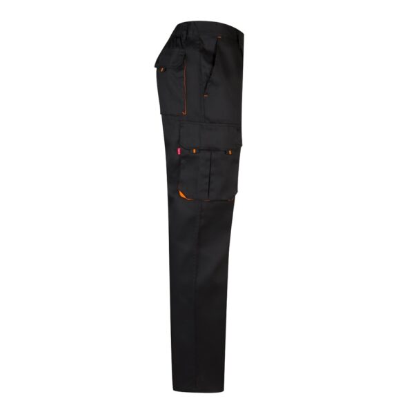 VL HYPNOS. Zweifarbige Twill-Hose mit mehreren Taschen (200 g/m²), aus Baumwolle (35 %) und Polyester (65 %)