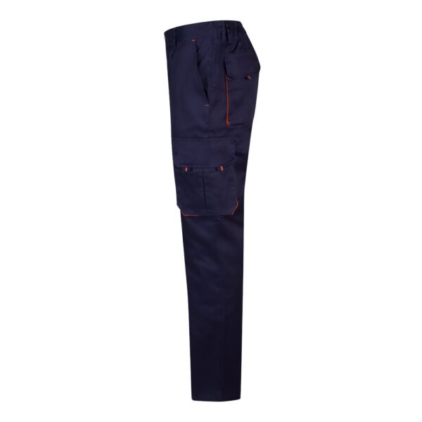 VL HYPNOS. Zweifarbige Twill-Hose mit mehreren Taschen (200 g/m²), aus Baumwolle (35 %) und Polyester (65 %)