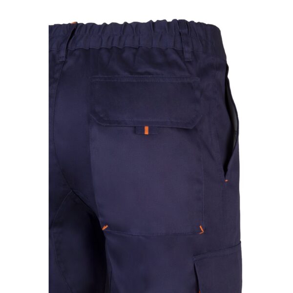 VL HYPNOS. Zweifarbige Twill-Hose mit mehreren Taschen (200 g/m²), aus Baumwolle (35 %) und Polyester (65 %)