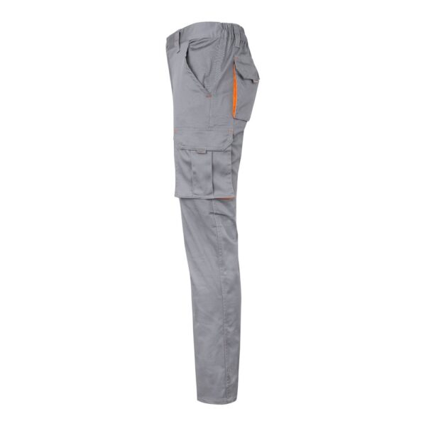 VL HYPNOS. Zweifarbige Twill-Hose mit mehreren Taschen (200 g/m²), aus Baumwolle (35 %) und Polyester (65 %)