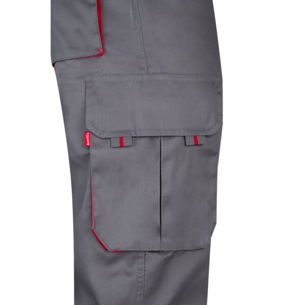 VL HYPNOS. Zweifarbige Twill-Hose mit mehreren Taschen (200 g/m²), aus Baumwolle (35 %) und Polyester (65 %)