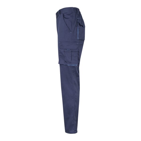 VL HYPNOS. Zweifarbige Twill-Hose mit mehreren Taschen (200 g/m²), aus Baumwolle (35 %) und Polyester (65 %)