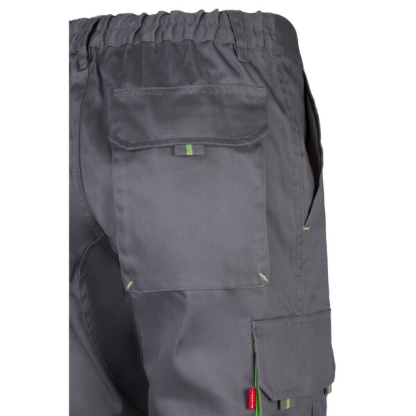 VL HYPNOS. Zweifarbige Twill-Hose mit mehreren Taschen (200 g/m²), aus Baumwolle (35 %) und Polyester (65 %)