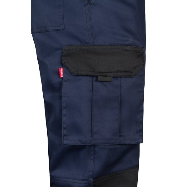 VL NJORD. Zweifarbige Twill-Hose mit mehreren Taschen (240 g/m²), aus Baumwolle (35%) und Polyester (65%)