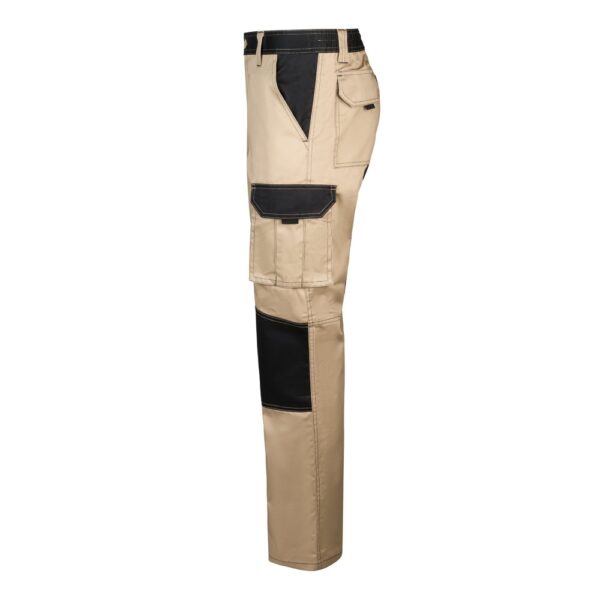 VL NJORD. Zweifarbige Twill-Hose mit mehreren Taschen (240 g/m²), aus Baumwolle (35%) und Polyester (65%)