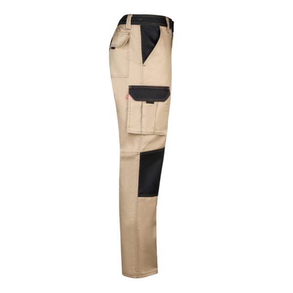 VL NJORD. Zweifarbige Twill-Hose mit mehreren Taschen (240 g/m²), aus Baumwolle (35%) und Polyester (65%)