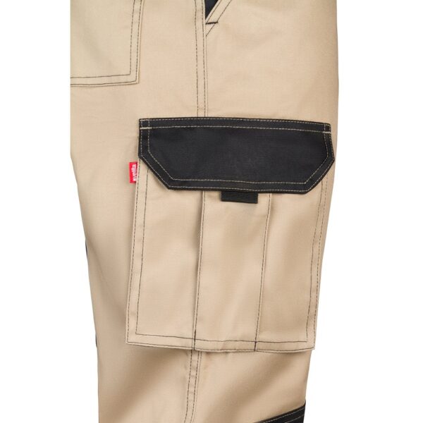 VL NJORD. Zweifarbige Twill-Hose mit mehreren Taschen (240 g/m²), aus Baumwolle (35%) und Polyester (65%)