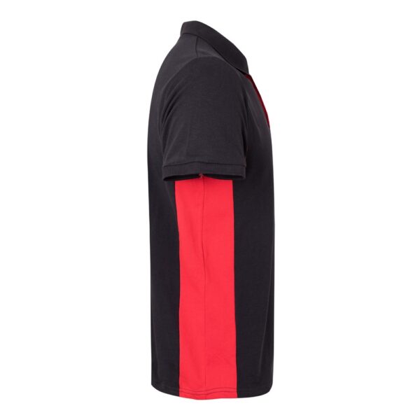 VL SUPAY. Zweifarbiges Piqué-Poloshirt (180 g/m²), kurzärmelig, aus Baumwolle (60%) und Polyester (40%)