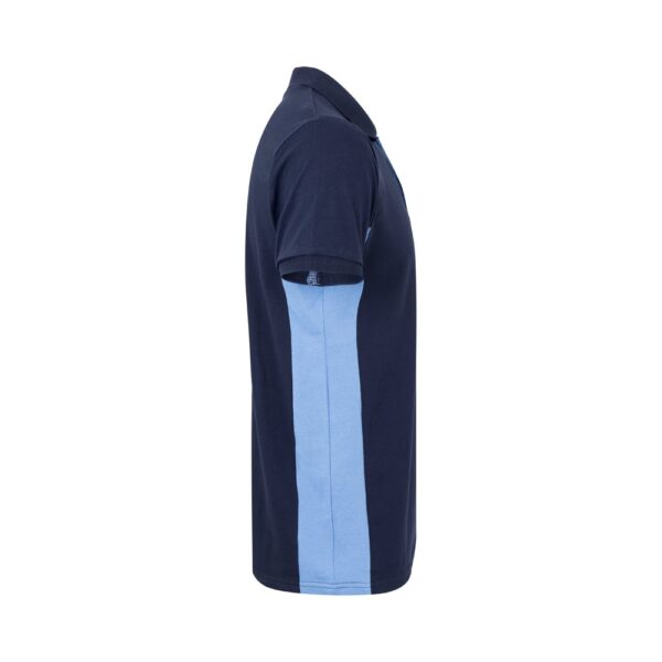 VL SUPAY. Zweifarbiges Piqué-Poloshirt (180 g/m²), kurzärmelig, aus Baumwolle (60%) und Polyester (40%)