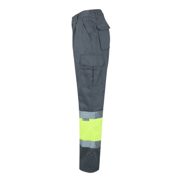 VL ATHENA. Zweifarbige Hose aus Twill (210 g/m²), gefüttert, mit mehreren Taschen, aus Baumwolle (20%) und Polyester (80%)