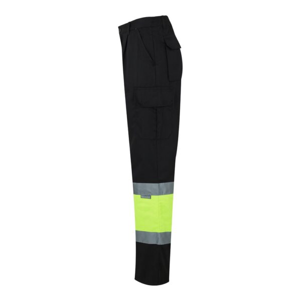 VL POSEIDON. Zweifarbige Twill-Hose mit mehreren Taschen (210 g/m²), aus Baumwolle (20%) und Polyester (80%)