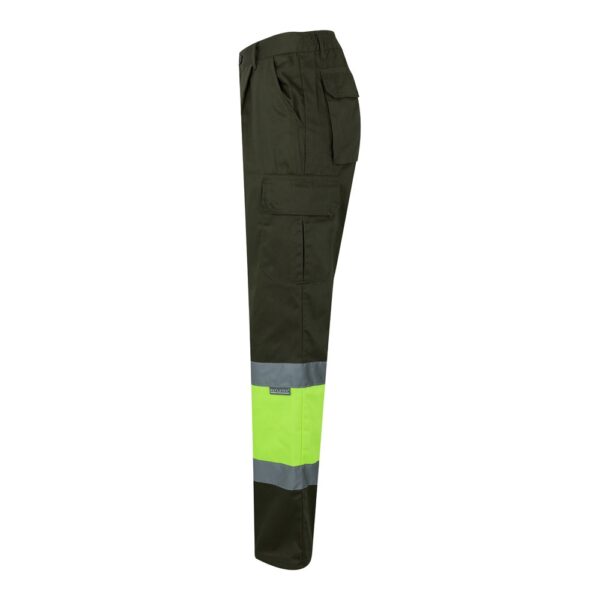 VL POSEIDON. Zweifarbige Twill-Hose mit mehreren Taschen (210 g/m²), aus Baumwolle (20%) und Polyester (80%)