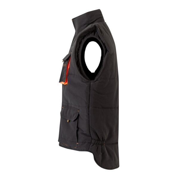 VL NERGAL. Steppweste, zweifarbig, mit mehreren Taschen (120g/m²), aus Polyester (100%)