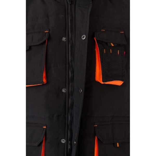 VL NERGAL. Steppweste, zweifarbig, mit mehreren Taschen (120g/m²), aus Polyester (100%)