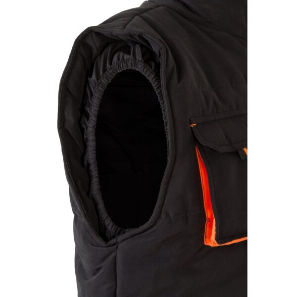 VL NERGAL. Steppweste, zweifarbig, mit mehreren Taschen (120g/m²), aus Polyester (100%)