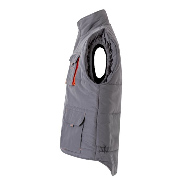 VL NERGAL. Steppweste, zweifarbig, mit mehreren Taschen (120g/m²), aus Polyester (100%)