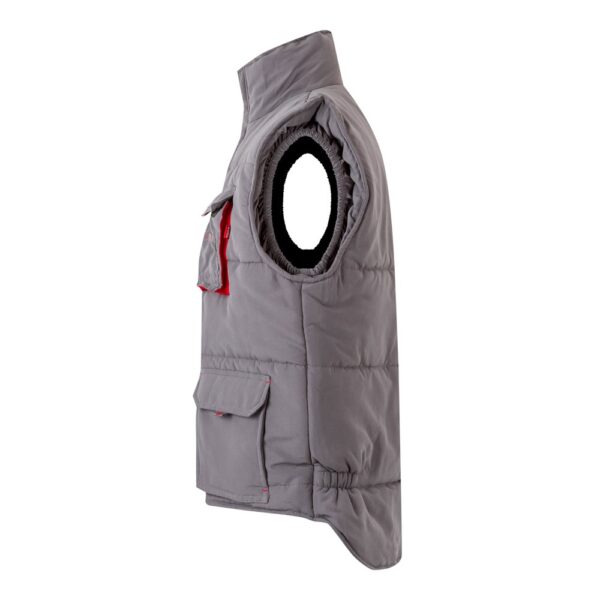 VL NERGAL. Steppweste, zweifarbig, mit mehreren Taschen (120g/m²), aus Polyester (100%)