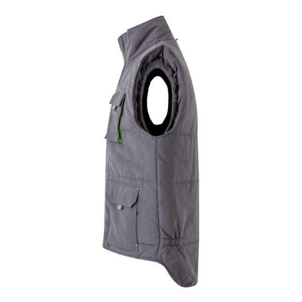 VL NERGAL. Steppweste, zweifarbig, mit mehreren Taschen (120g/m²), aus Polyester (100%)