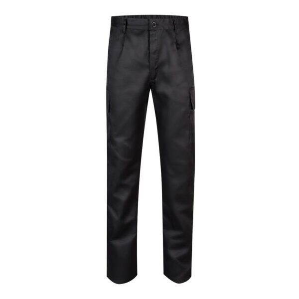 VL AINE. Hose aus Twill mit mehreren Taschen (190 g/m²), aus Baumwolle (20%) und Polyester (80%) - schwarz, 60