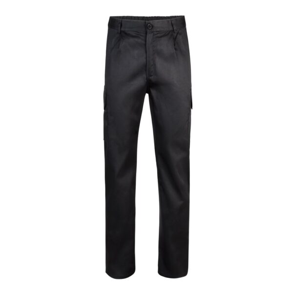 VL MABON. Hose mit mehreren Taschen aus Twill (200 g/m²), aus Baumwolle (35 %) und Polyester (65 %) - schwarz, 64