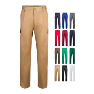 VL MABON. Hose mit mehreren Taschen aus Twill (200 g/m²), aus Baumwolle (35 %) und Polyester (65 %)