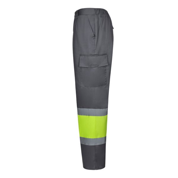 VL ARTEMIS. Zweifarbige Hose aus Twill (190g/m²), Baumwolle (20%) und Polyester (80%)