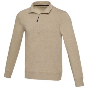 Tin Aware™ Pullover mit Half-Zip Reißverschluss aus recyceltem Material Unisex - Haferflocken, 2XS