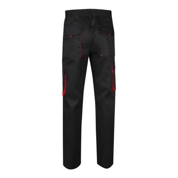 VL HYPNOS. Zweifarbige Twill-Hose mit mehreren Taschen (200 g/m²), aus Baumwolle (35 %) und Polyester (65 %)