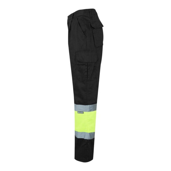 VL ATHENA. Zweifarbige Hose aus Twill (210 g/m²), gefüttert, mit mehreren Taschen, aus Baumwolle (20%) und Polyester (80%)