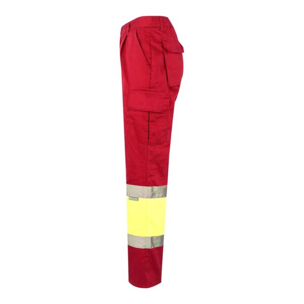 VL ATHENA. Zweifarbige Hose aus Twill (210 g/m²), gefüttert, mit mehreren Taschen, aus Baumwolle (20%) und Polyester (80%)