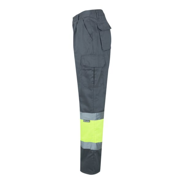 VL POSEIDON. Zweifarbige Twill-Hose mit mehreren Taschen (210 g/m²), aus Baumwolle (20%) und Polyester (80%)